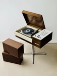 Telefunken Rondo Stereo 101 Vintage 70S Luxus Record Player Radio Turntable Teak. Fixed Price $4500.00.