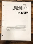 Luxman P-007 Record Player / Turntable Service Manual *original*. Fixed Price $24.97.