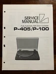 Luxman P-405 P-100 Fully Automatic Turntable Service Manual Original Oem Genuine. Fixed Price $39.99.