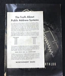 Vintage Wards 1940 Radio Catalog Montgomery. Fixed Price $29.99.