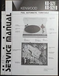 Kenwood KD-52FB Turntable Service Manual Original. Fixed Price $49.99.