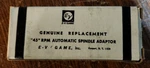 New Old Stock Record Zenith Maestro 361 S69286 EV#438SF 45 Rpm Adapter. Fixed Price $17.95.