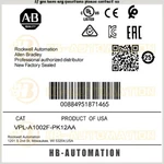 New VPL-A1002F-PK12AA Ac Drive Ab Brand Fast Shipping VPLA1002FPK12AA Zy. Fixed Price $2880.41.