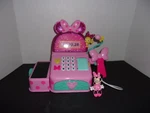 Disney Minnie Mouse Cash Register Exclusive Playset With Figure. Fixed Price $23.00.