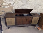 Garrard Record Player Sylvania Solid State Stereo Radio Console Cabinet 1970. Fixed Price $749.99.