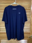 Nike Men Size Xxl Navy The Tee Short Sleeve Crew Neck Shirt CM-678. Fixed Price $19.99.