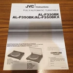 Jvc AL-F330BK AL-F350BKX Fully-automatic Turntable Instructions. Fixed Price $20.00.