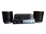 Panasonic SD-84 Fm/am Stereo Center Turntable SB-84 Barrel Speakers Tested. Fixed Price $279.00.