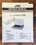 Jvc L-A120B Record Player / Turntable Service Manual *original*. Fixed Price $19.97.