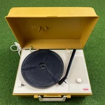Vintage 1970S Rca Portable Phonograph Record Player Model Vqp 12 N-v Yellow. Fixed Price $80.00.