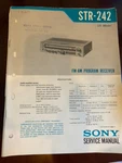 Sony STR-242 STR242 Service Manual From The Usa **original** 1820 6220. Fixed Price $12.99.