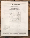 Mitsubishi DP-15X Record Player / Turntable Service Manual *original*. Fixed Price $24.97.