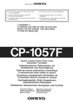 Onkyo CP-1057F Turntable Owners Manual. Fixed Price $22.24.