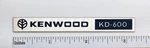 Kenwood KD-600 Turntable Badge Logo Custom Made Aluminum. Fixed Price $9.95.