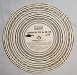 Audiotex Stroboscope Disc No. 30-230 33 1/3 45 Rpm 8.25IN 21CM Paper Card. Fixed Price $9.59.
