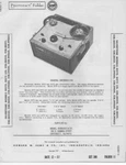 1957 Silvertone 8070 8072 Reel Tape Recorder Service Manual Photofact. Fixed Price $8.99.