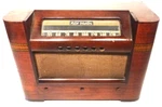 Vintage Rca 16X4 Tabletop Radio: Mid-century Modern Shell W/ Front Glass. Fixed Price $55.00.