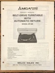 Mitsubishi DP-420 Record Player / Turntable Service Manual *original*. Fixed Price $24.97.