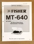 Fisher MT-640 Record Player / Turntable Service Manual *original*. Fixed Price $19.97.