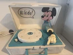Vintage Mickey Mouse RP3122D Record Player Turntable Spins, No Needle. Fixed Price $35.99.