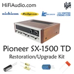 Pioneer SX-1500TD Rebuild Restoration Recap Upgrade Kit Repair Capacitor. Fixed Price $165.00.