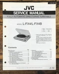 Jvc L-FX4B Record Player / Turntable Service Manual *original*. Fixed Price $14.97.