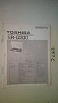Toshiba SR-Q200 Service Manual Original Repair Book Stereo Turntable. Fixed Price $19.98.