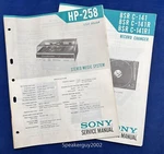 Original Sony HP-258 Music System / Bsr C-141R Turntable Service Manuals. Fixed Price $19.95.
