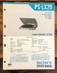 Sony PS-LX20 Record Player / Turntable Service Manual *original*. Fixed Price $24.97.