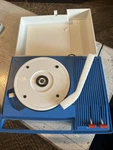 Rare Vintage Arvin Solid State Phonograph Model 10P26-15. White Blue. Fixed Price $15.00.