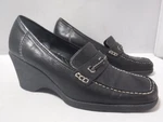 GA3 Vtg 90S Y2K Aerosoles Neat Feet Wedge Heel Square Toe Loafer Shoes Sz 8. Fixed Price $24.99.