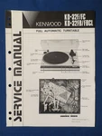 Kenwood KD-32FC KD-32FB Turntable Service Manual Factory Original The Rea. Fixed Price $17.75.