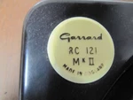 Garrard RC121 Mkii Model Tag Roundel Plate Idler Turntable Record Changer. Fixed Price $16.99.