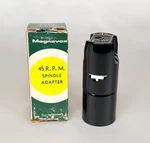 Vintage Magnavox 45 Rpm Record Spindle Adapter, Black Part No. 522963-1 Nos. Fixed Price $24.00.