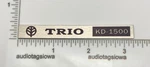 Kenwood Trio KD-1500 Turntable Badge Logo Custom Made Aluminum. Fixed Price $9.95.