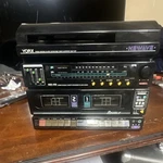 Yorx Newave 2100 Uhi Record Player Double Cassette Am/fm System Black. Fixed Price $44.99.