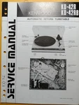Kenwood KD-42RB Turntable Service Manual Original. Fixed Price $49.99.