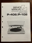 Luxman P-406 P-102 Fully Automatic Turntable Service Manual Original Oem Genuine. Fixed Price $59.99.