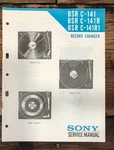 Sony / Bsr C-141R1 Record Player Service Manual *original*. Fixed Price $14.97.