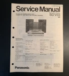 Panasonic SG-V33 Record Player, Tape, Am/fm, Original Service Manual 1982. Fixed Price $9.99.