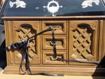 Vintage Zenith Console Stereo - Am / Fm Radio, Turntable, 8 Track .. Fixed Price $150.00.