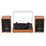 Electrohome Montrose Vinyl Record Player And Mckinley Powered Bookshelf Speakers. Fixed Price $199.99.