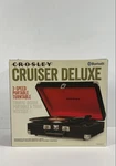 Crosley CR8005DBK Cruiser Deluxe Vintage 3-SPEED Bluetooth Turntable Black Nib. Fixed Price $54.99.