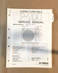Yamaha P-700 Record Player / Turntable Service Manual *original*. Fixed Price $24.97.