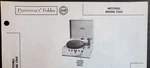 Mitchell Model 1265 Phono Amplifier With Record Player Photofact. Fixed Price $6.50.
