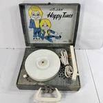 Vintage Dejay Portable Record Player With Case "denim-look" Model 652-D Read. Fixed Price $19.36.