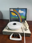 Dejay Corporation Child's Record Player Phonograph 652 Rainbow. Fixed Price $10.00.