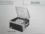 Decca DP-589 & DP-641 Phonograph Record Player Photofact. Fixed Price $6.50.