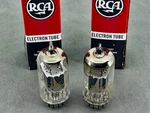 (2) Rca Silvertone 12AX7A ECC83 Short Gray Plates Halo Getters Test Strong TV-7U. Fixed Price $74.99.