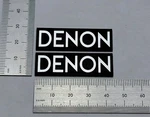 Denon SC-M37 Speaker Badge Logo Premium 3D Silver Pair With Self Stick Adhesive. Fixed Price $12.00.